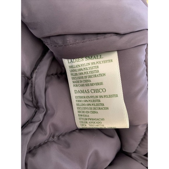 Tangerine‎ Vest Womens Small Lime Green Yellow Puffer w Hood Full Zip w Pockets - Picture 7 of 9